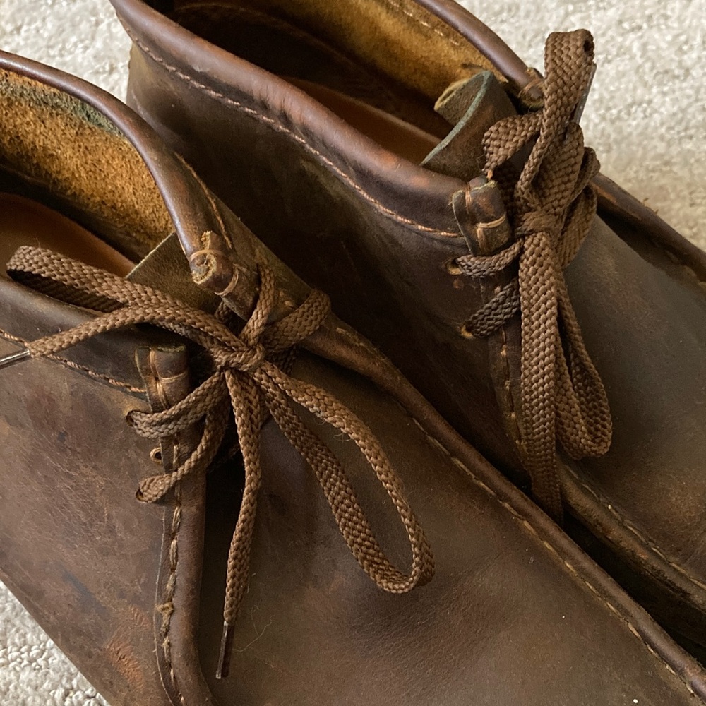 Clarks Original Wallabee leather chukka boots, Men's 10. - Picture 3 of 10